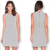 NWT Theory Rained K Felt Knit Wool Blend Grey Sleeveless Mini Sheath Dress Sz 6