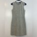 NWT Theory Rained K Felt Knit Wool Blend Grey Sleeveless Mini Sheath Dress Sz 6