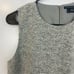 NWT Theory Rained K Felt Knit Wool Blend Grey Sleeveless Mini Sheath Dress Sz 6