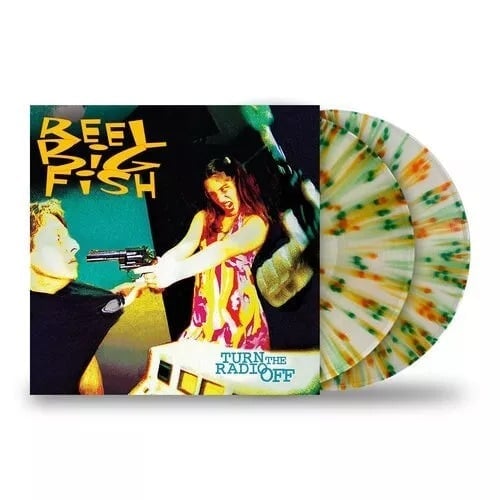 REEL BIG FISH 'TURN THE RADIO OFF' LE 500 Milky Clear Green & Orange Splatter