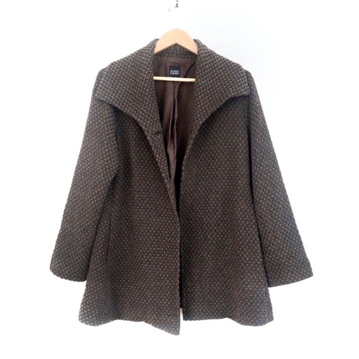 EILEEN FISHER Textured Woven Coat