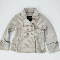Me Jane Kids Lightweight Spring Coat Tan Size 4 Little Girls Jacket Beige
