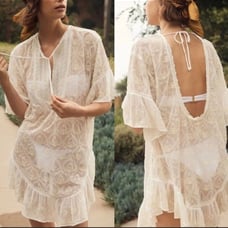 Anthropologie The Deco Tunic Top Cover Up