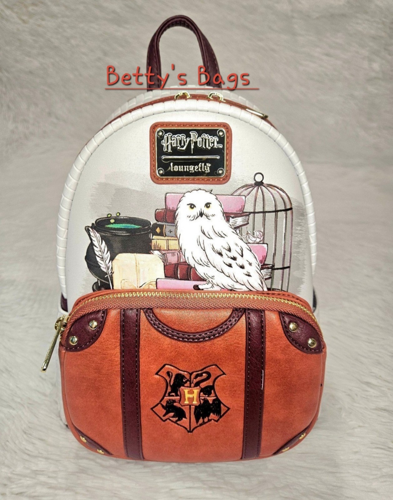 Loungefly Harry Potter Hedwig Suitcase Backpack