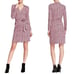 Diane von Furstenberg Check Dot Pink Jeanne Two Wrap Dress Retail: 398.00