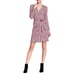 Diane von Furstenberg Check Dot Pink Jeanne Two Wrap Dress Retail: 398.00