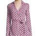 Diane von Furstenberg Check Dot Pink Jeanne Two Wrap Dress Retail: 398.00
