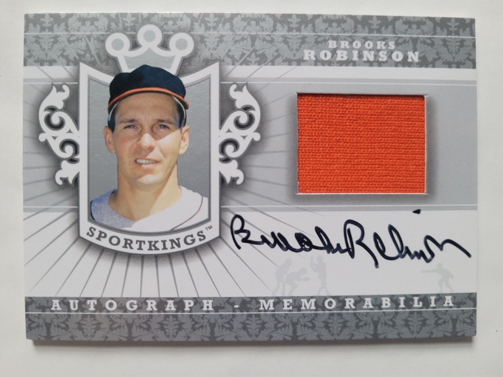 2013 Sportkings Series F Brooks Robinson Auto Memorabilia Silver Version