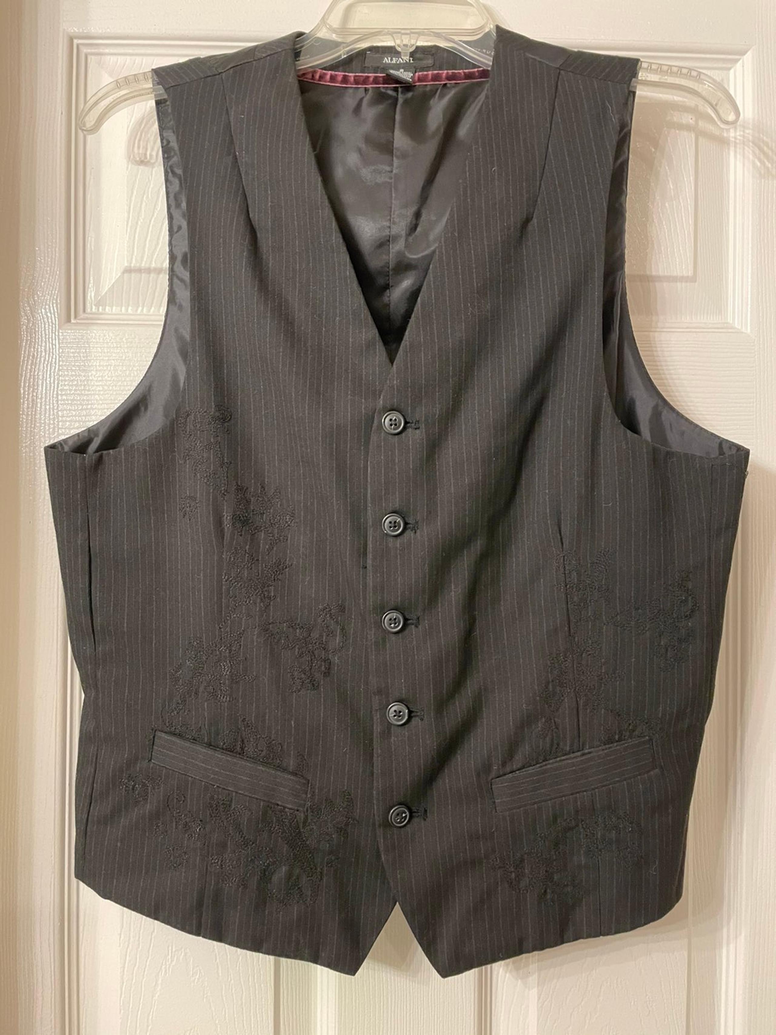 Alfani Mens Prinstripe Vest