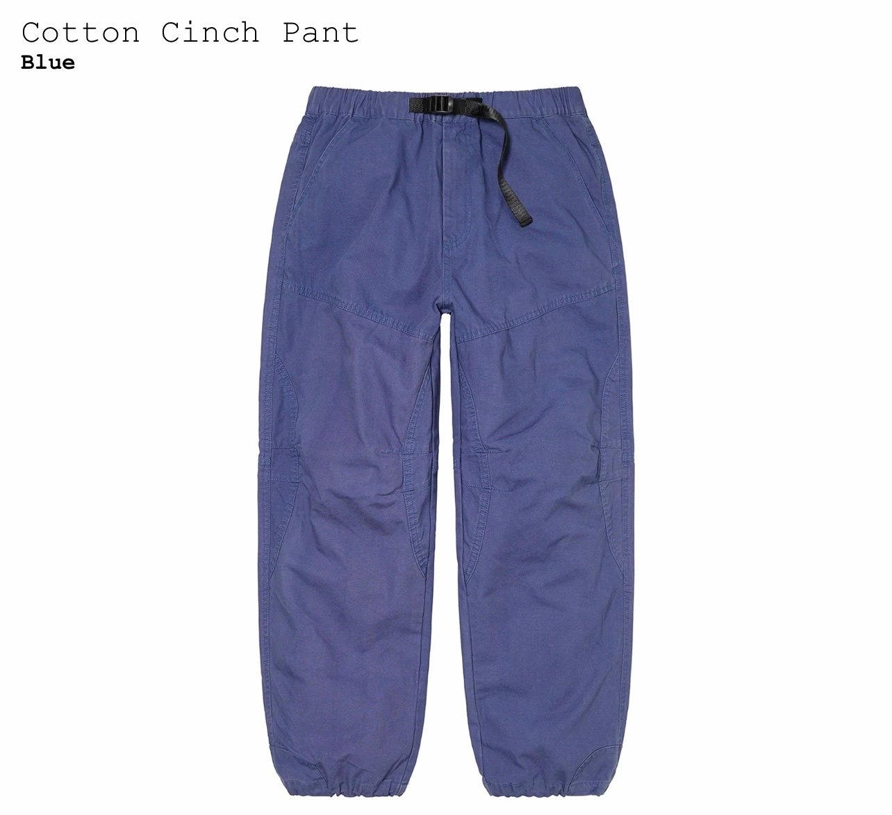Supreme Cotton Cinch Pant (FW22) Blue Size Large