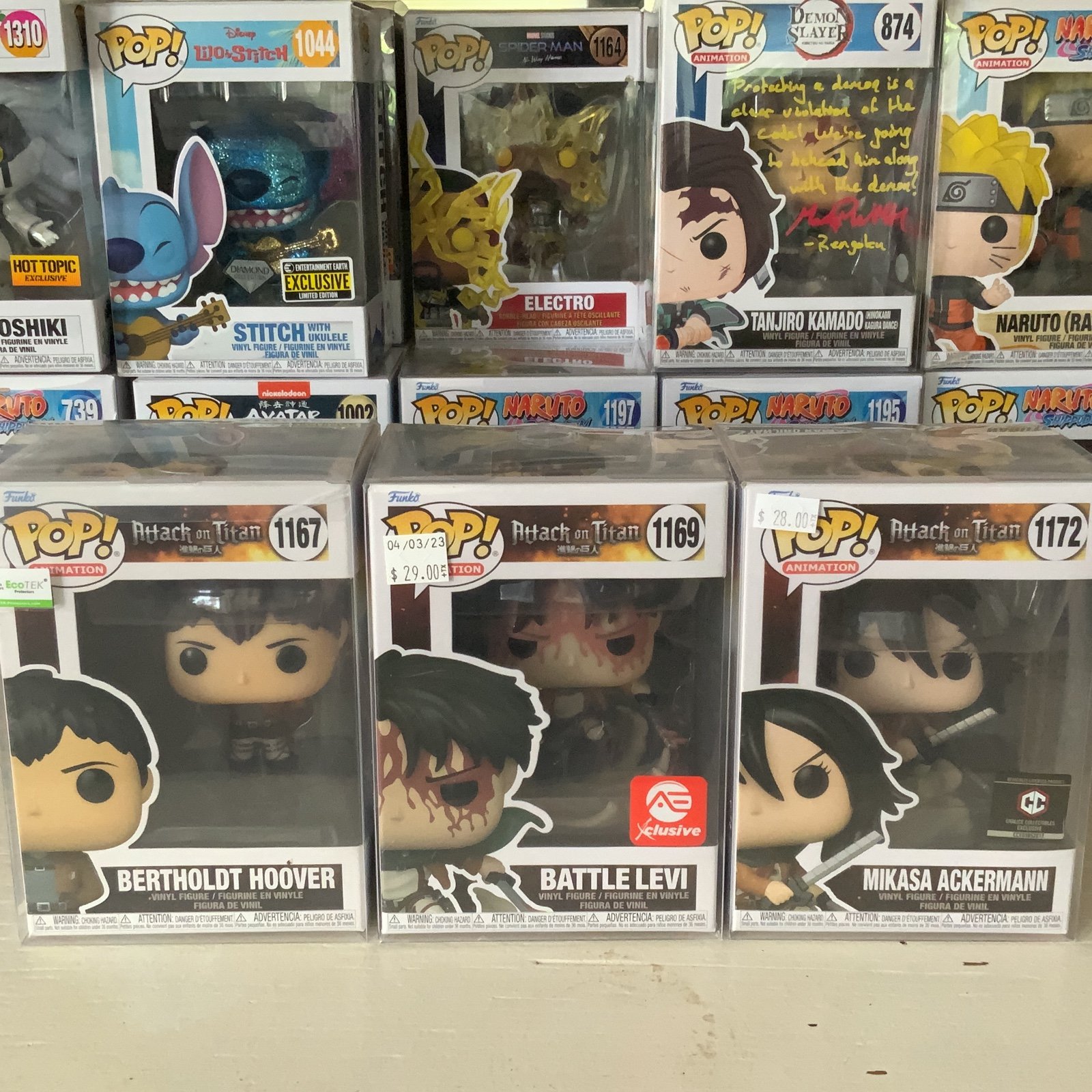 Aot Funko Lot