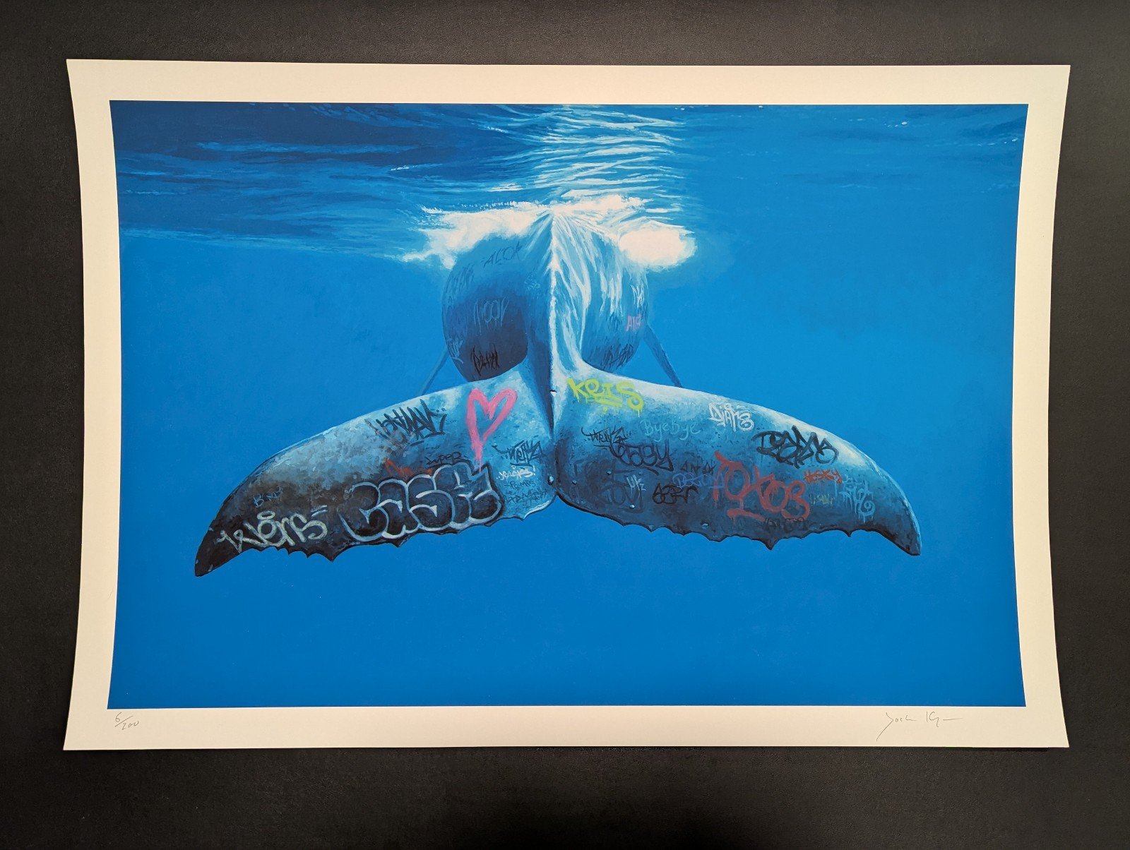 Josh Keyes Goodbye fine art print 1xRUN COA