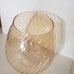 Iridescent swirl scalloped glass lamp shades