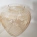 Iridescent swirl scalloped glass lamp shades