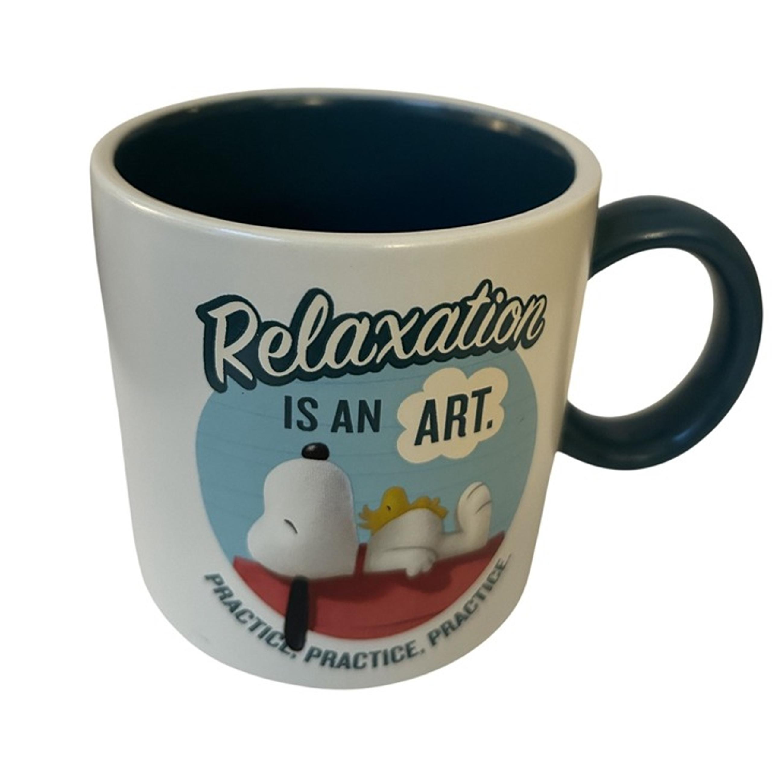 The Peanuts Movie Snoopy & Woodstock Relaxation Is An Art Coffee Mug 2015