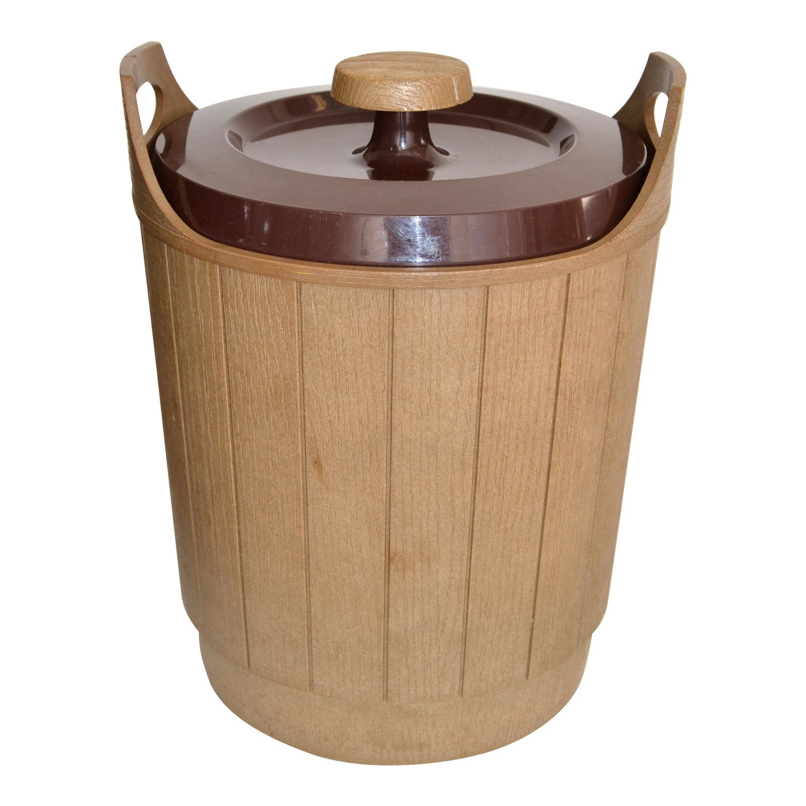 1970s Rubbermaid Lidded Insulated Ice Bucket Barware / Outdoors