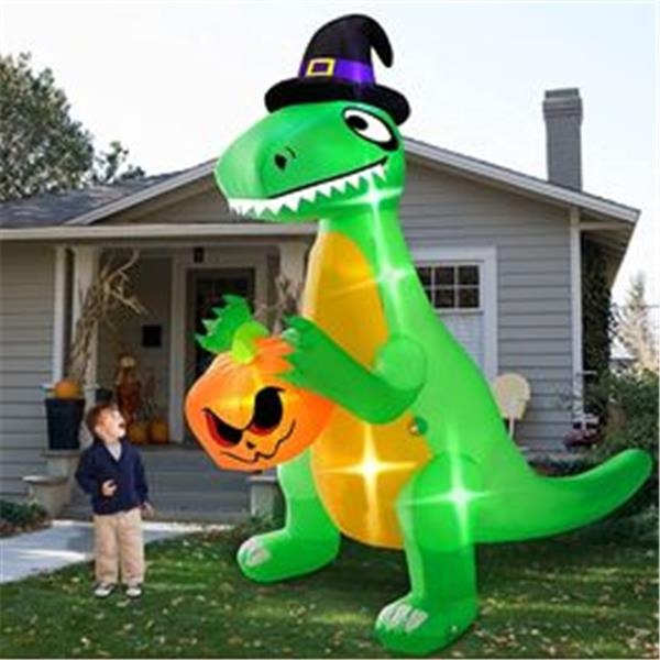 12 Foot Giant Halloween Inflatables Dinosaur Blow Up