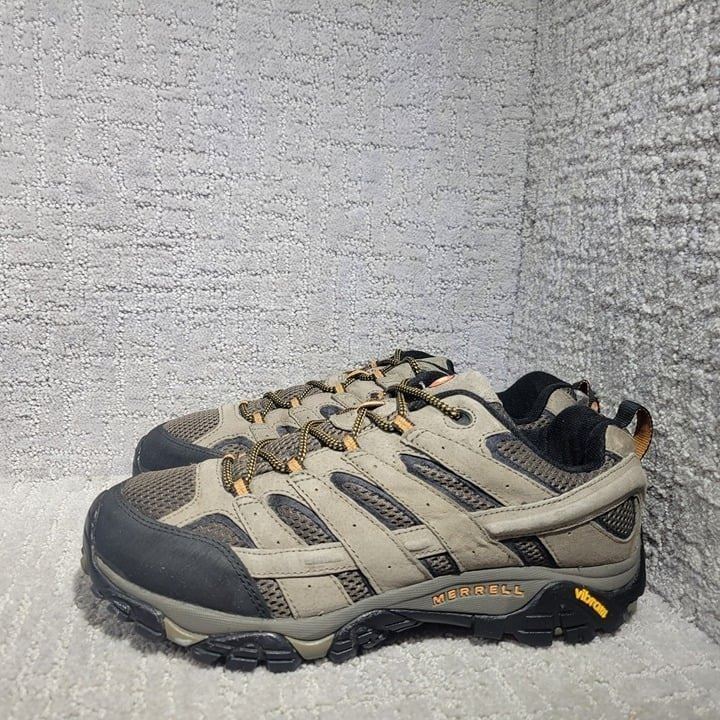 Merrell Moab 2 Men's Size US 11.5W Walnut Brown Vibrant Trail Hiking Shoes.