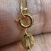 18K Real gold Necklace with Letter A