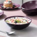 16 Piece Dinnerware Sets for 4 Modern Style Violet Dinnerware Kitchen Plate Set