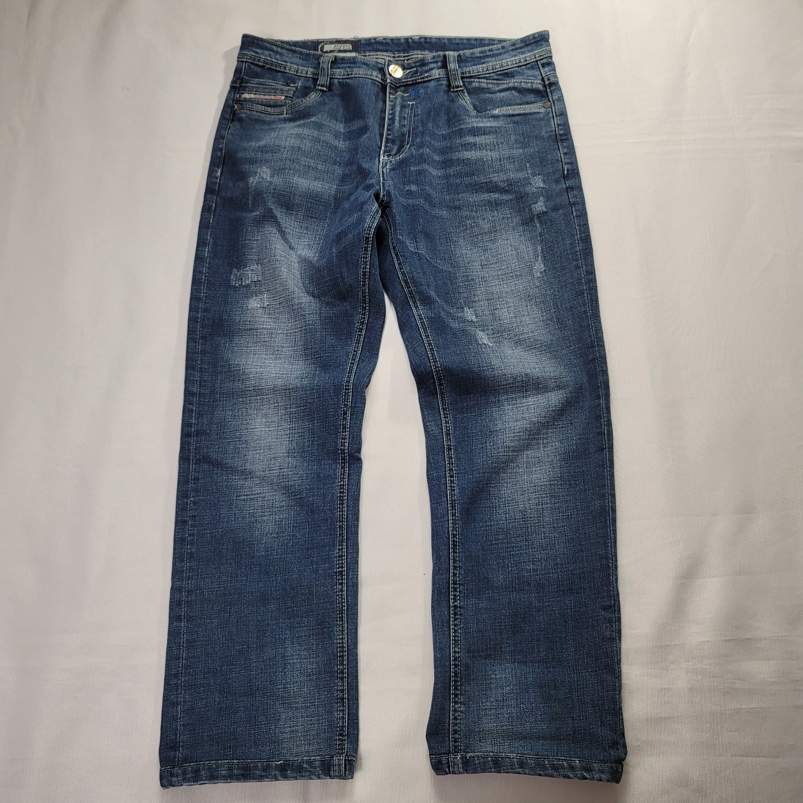Diesel Jeans Mens 34 X 26 Dark Wash Straight Denim 1978 Hemmed Rare Authentic