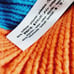 Zara Pom Pom Knit Sweater Vest Orange Green Blue Round Neckline Size Medium