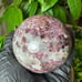 Natural Plum Blossom Tourmaline Crystal Sphere