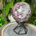 Natural Plum Blossom Tourmaline Crystal Sphere