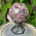 Natural Plum Blossom Tourmaline Crystal Sphere