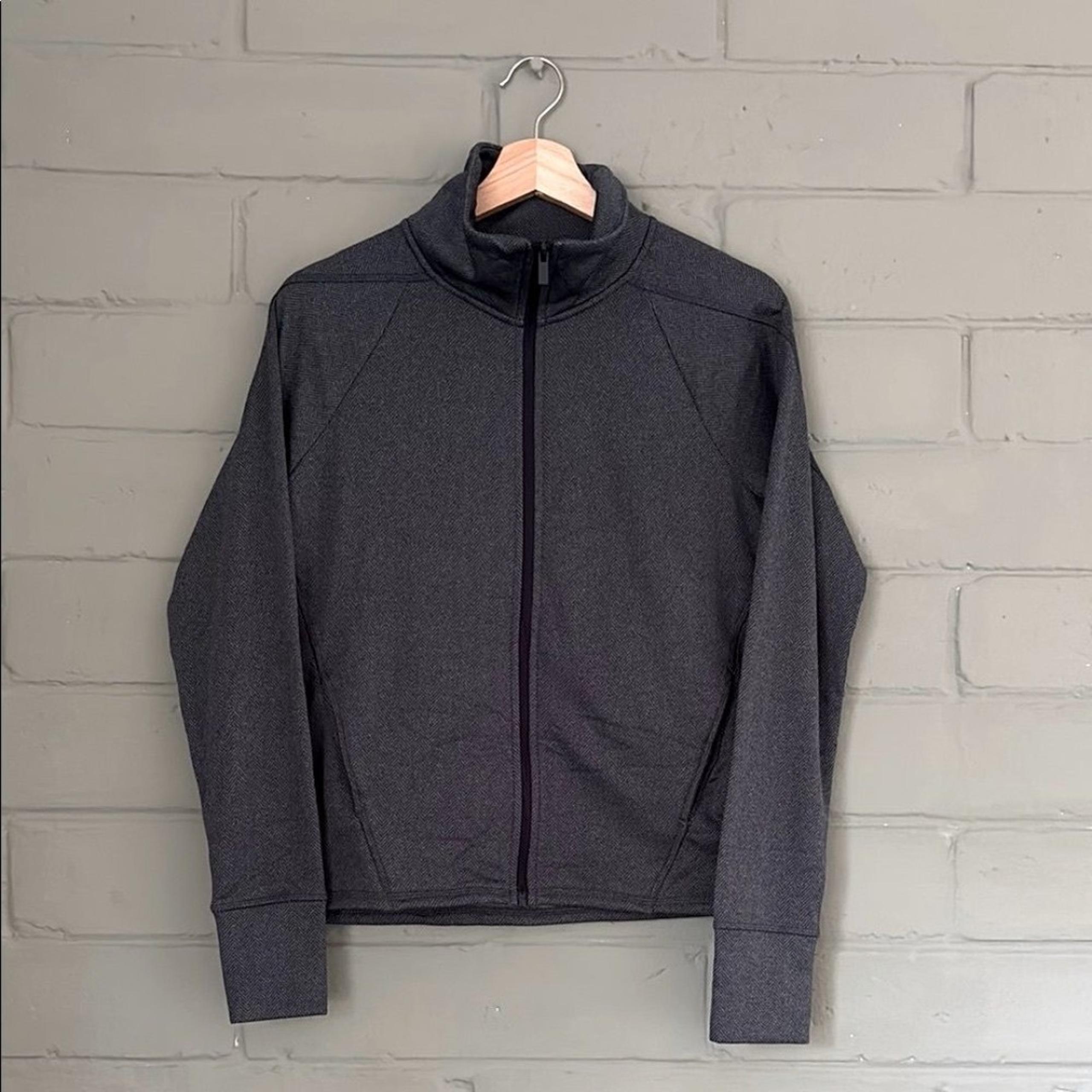 Champion Men’s XS Full Zip Grey Herringbone Fleece Jacket