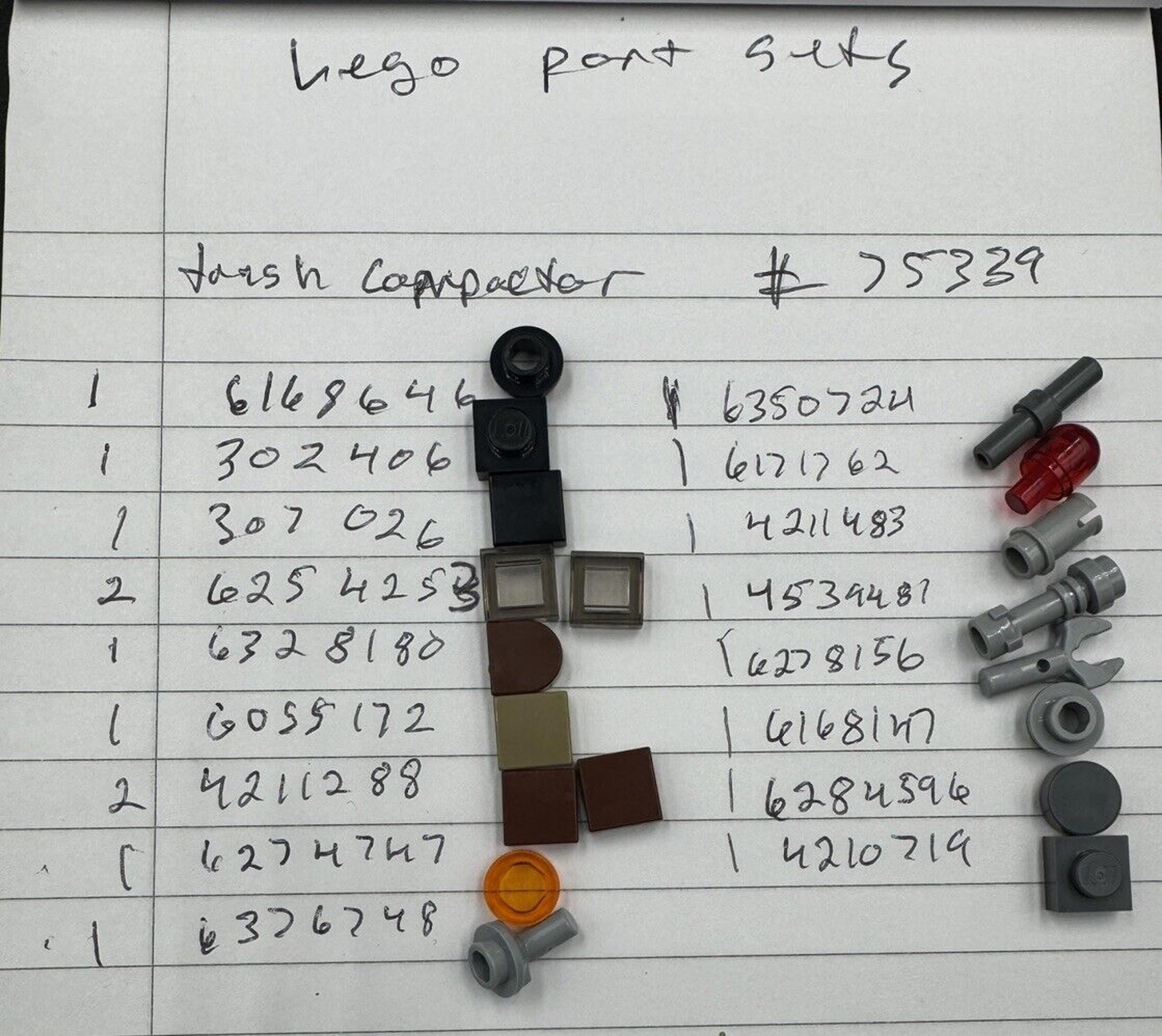 Lego Star Wars: Death Star Trash Compactor #75359 Replacement Parts Lot SEE PIC