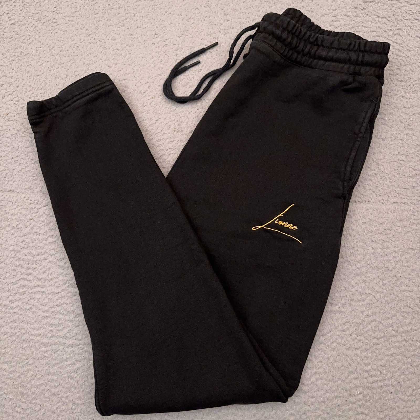 Lionne Signature Jogger Sweatpants Unisex L 32x31 Black Heavyweight Made in USA