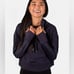 NxTSTOP Getaway Cropped Sweatshirt Navy Blue Size Large