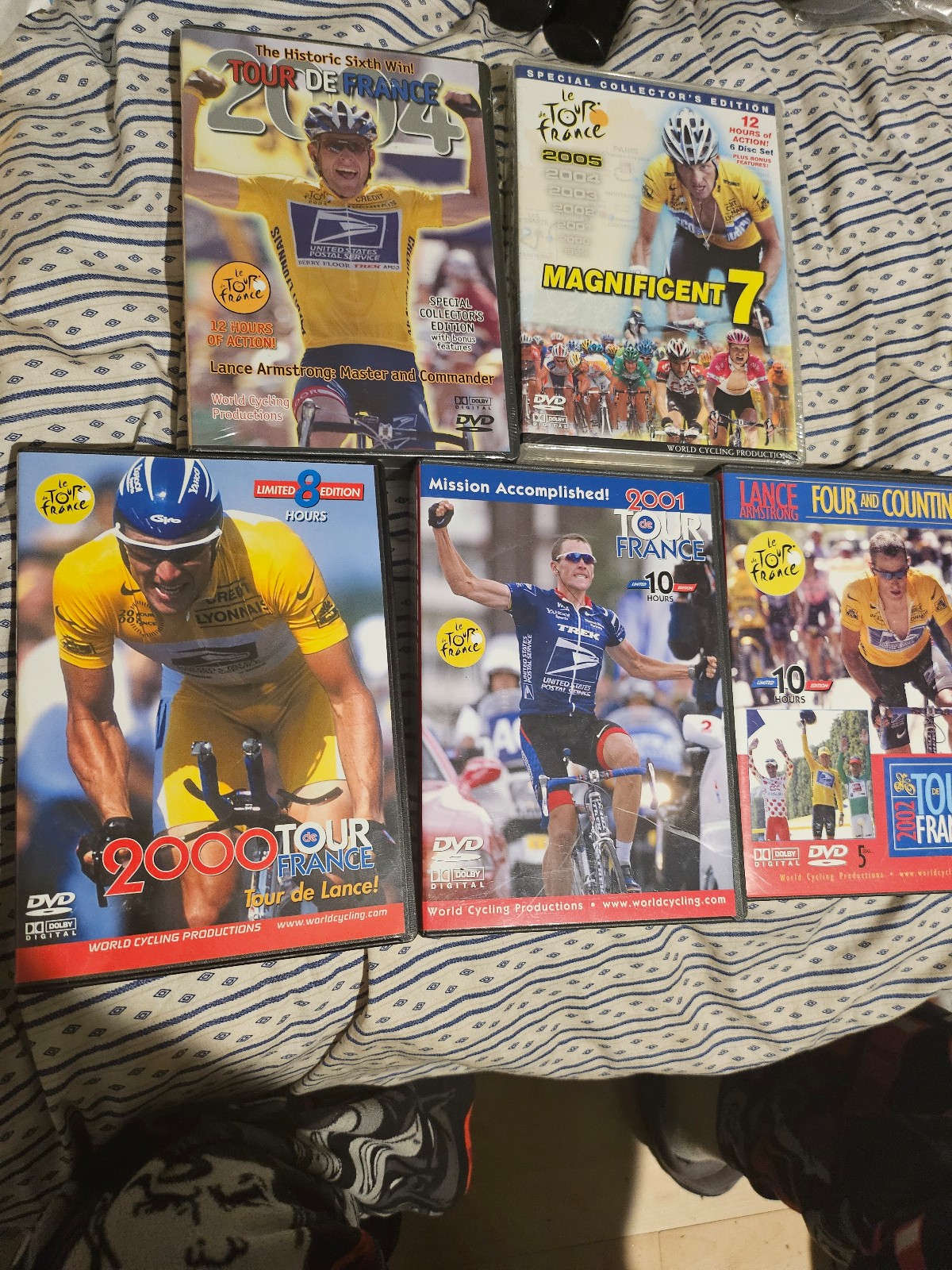 Le tour de france dvd set collection 5 sets count