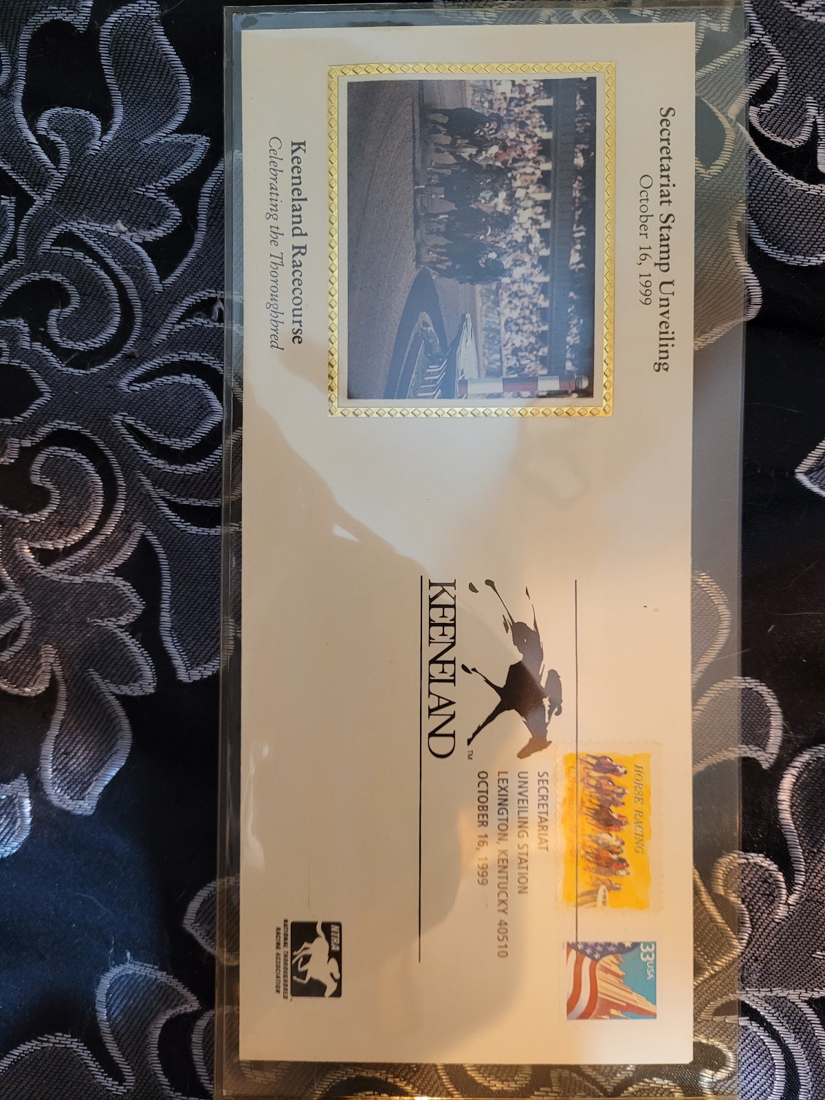 1999 keeneland secretariat unveiling stamp envelopes