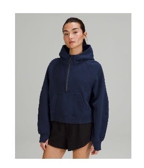 Scuba Oversized Half-Zip Hoodie