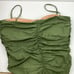 J. Crew | Safari Green Sweetheart Ruched One Piece Swimsuit 22 Plus