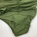 J. Crew | Safari Green Sweetheart Ruched One Piece Swimsuit 22 Plus