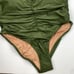 J. Crew | Safari Green Sweetheart Ruched One Piece Swimsuit 22 Plus
