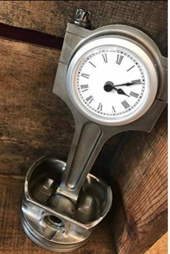 Real piston Clock