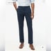 J. Crew Straight Fit TruTemp 365 Chino Pant Navy Blue Size 33 x 34 BZ231 New