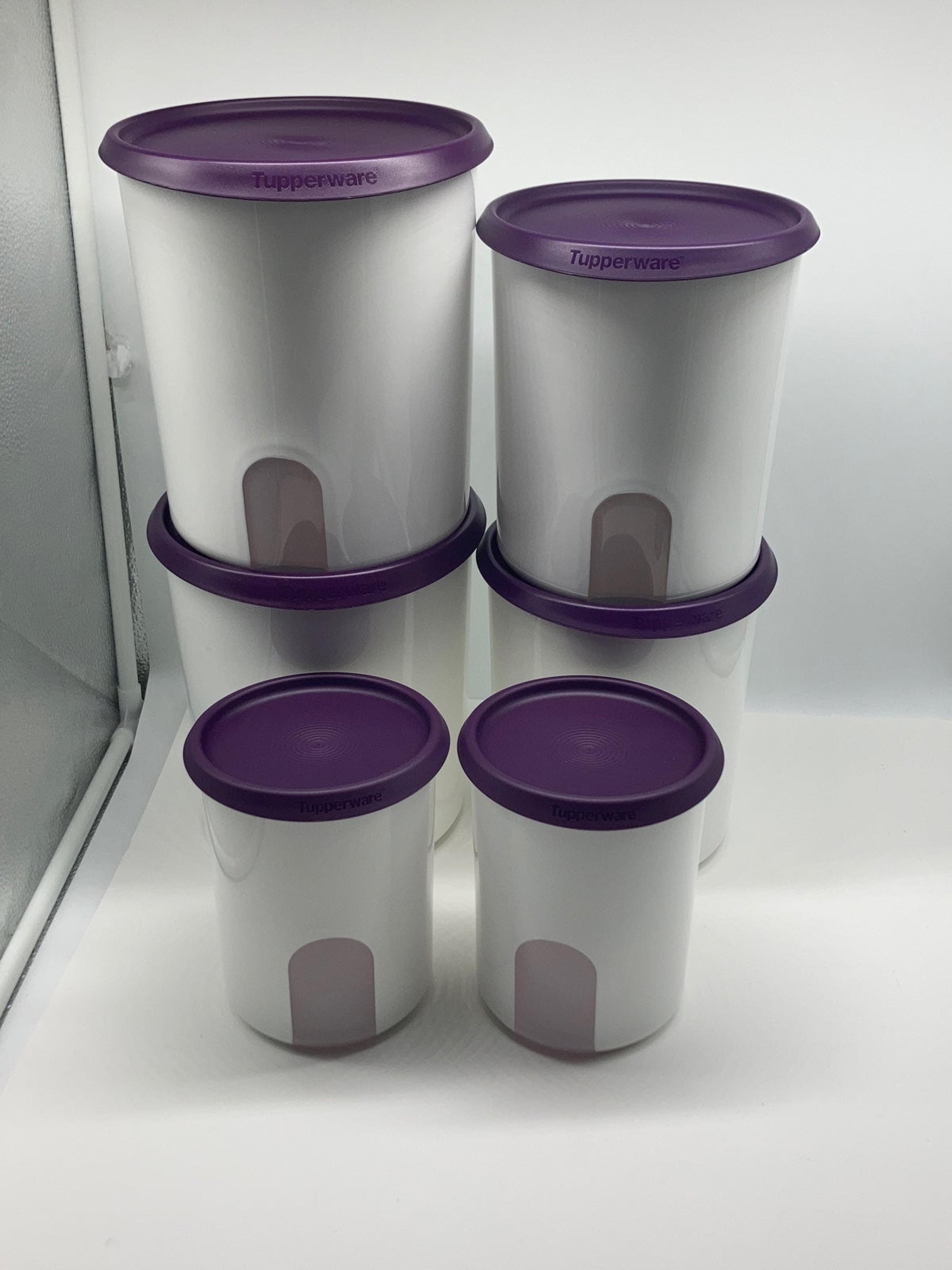 Tupperware One Touch Reminder Canister Set of 6