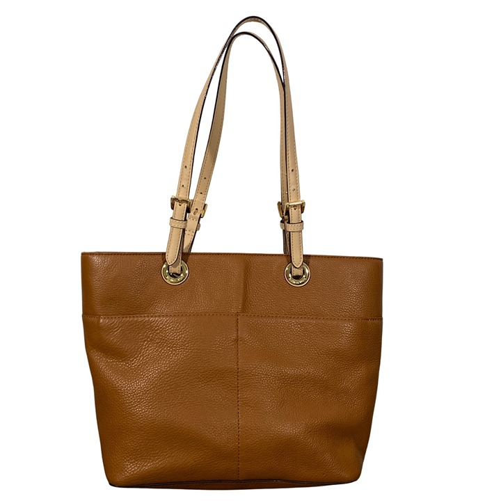 Michael Kors Bedford pebbled leather Top Zip Pocket Handbag Tote 30H4GBFT6L