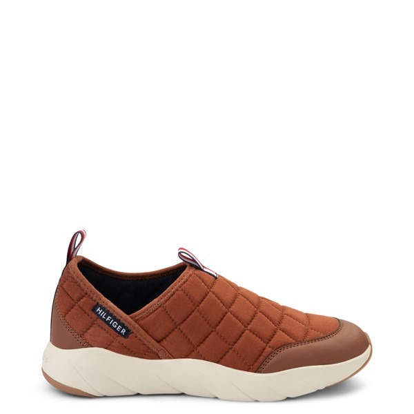 Tommy Hilfiger Men's Grizzly Quilted Faux-Suede Sneakers Med Brown NIB