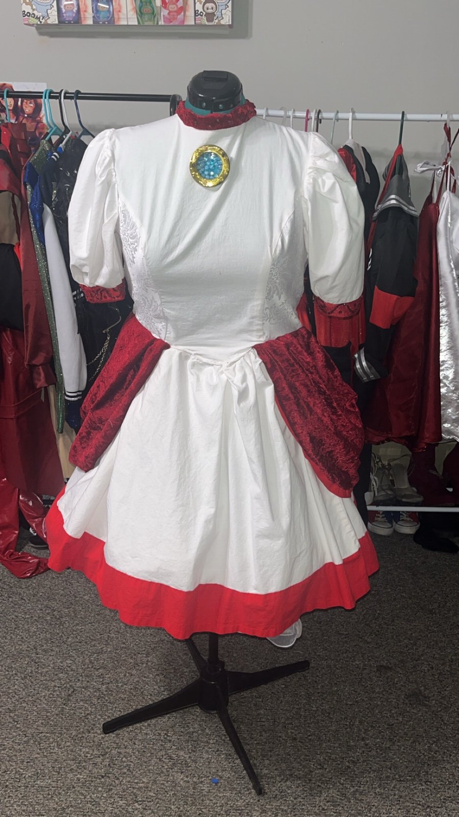 Princess peach fire fire inspired cosplay