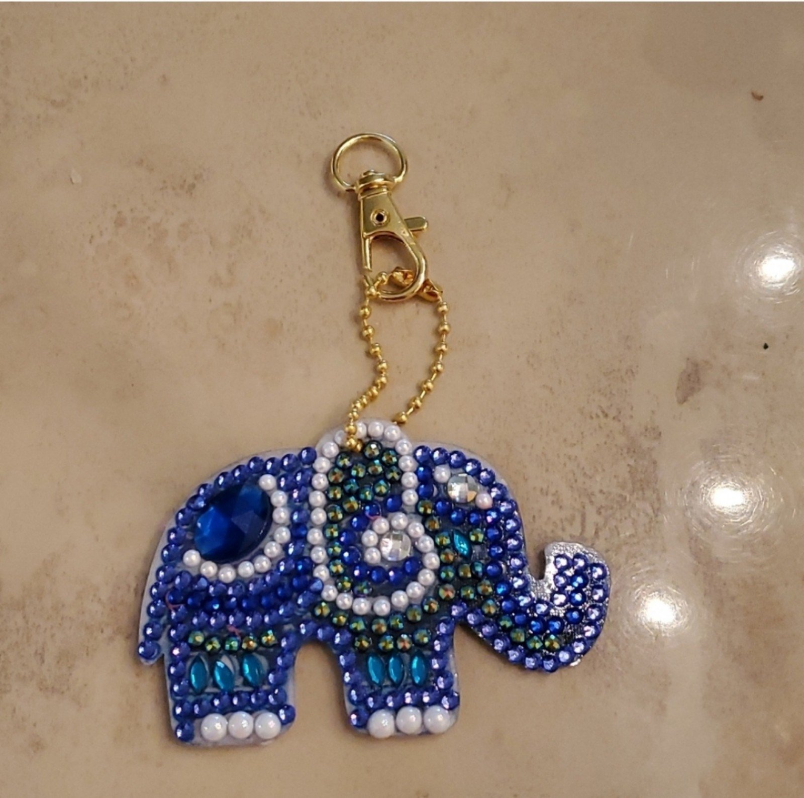 Jeweled Elephant Keychain/Bag Charm nwot