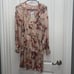 NWT Joie Floral Long Sleeve Ruffled Mini A-Line Silk Dress size XS