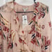 NWT Joie Floral Long Sleeve Ruffled Mini A-Line Silk Dress size XS