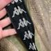 Kappa Olive Green 222 Banda Stele Rhinestone Leggings, L NWT