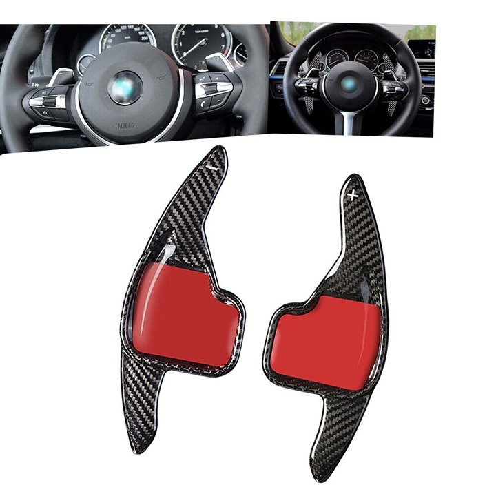 NEW BMW 1 2 3 4 5 6 7 SERIES Real Carbon Fiber Steering Paddle Shifter Extension